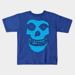 Crimson Ghost - Blue Halloween Pumpkins Kids T-Shirt